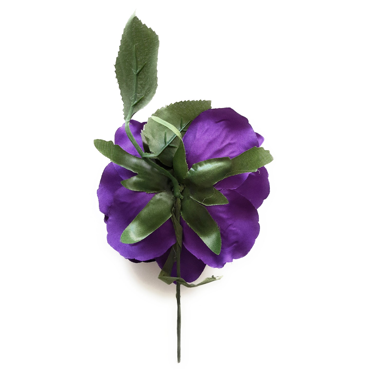 Flor Flamenca Pelo Mediana Ø13cm · Morado