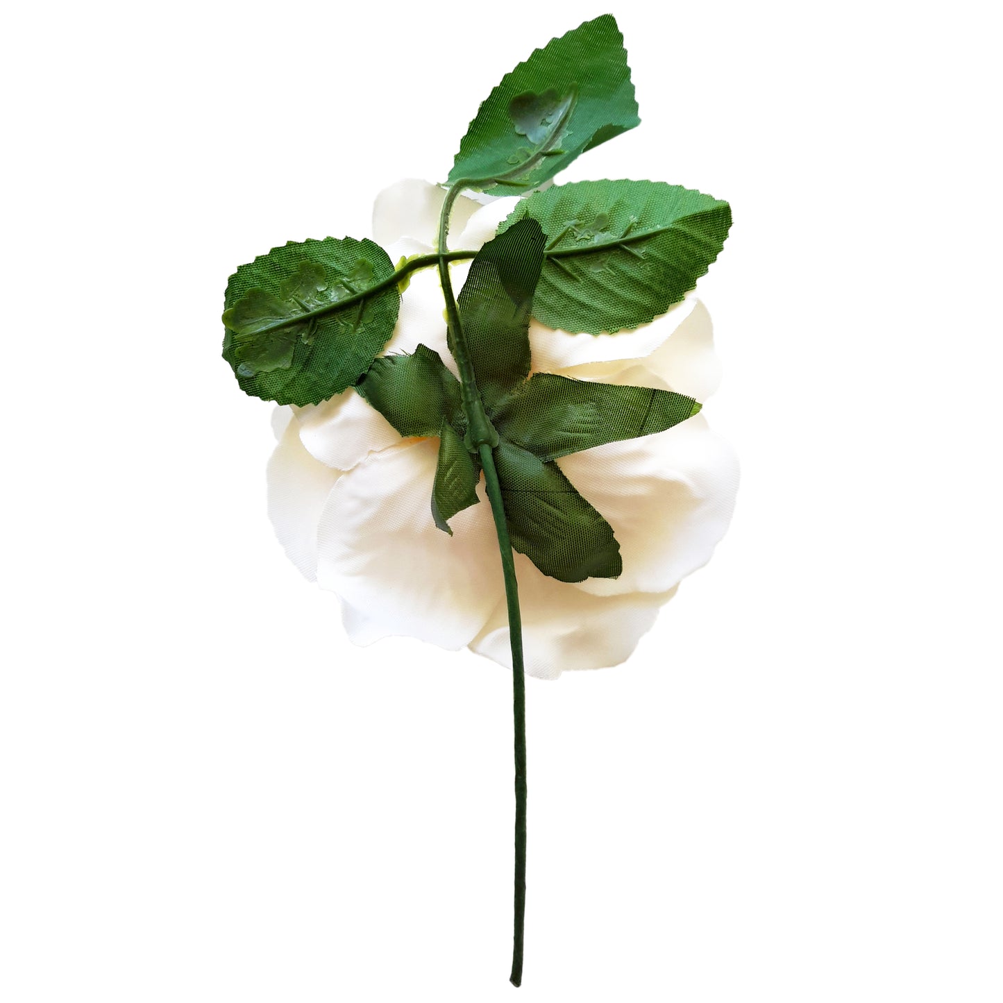 Flor Flamenca Pelo Mediana Ø13cm · Marfil