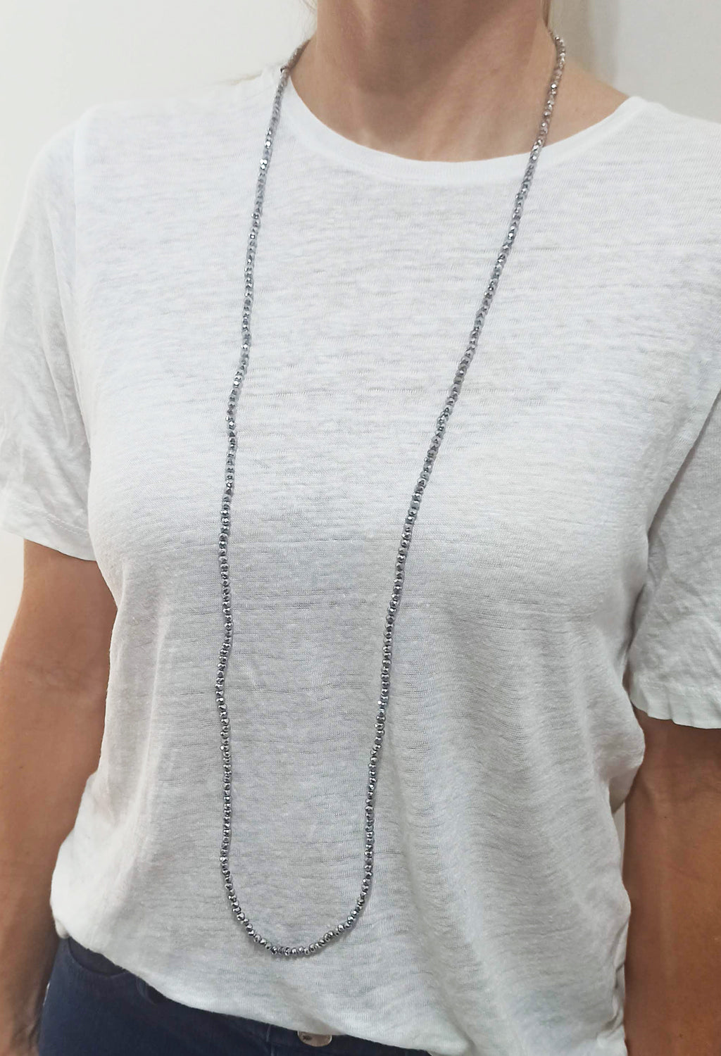 3 en 1: Collar Largo | Corto Doble | Pulsera · Plata