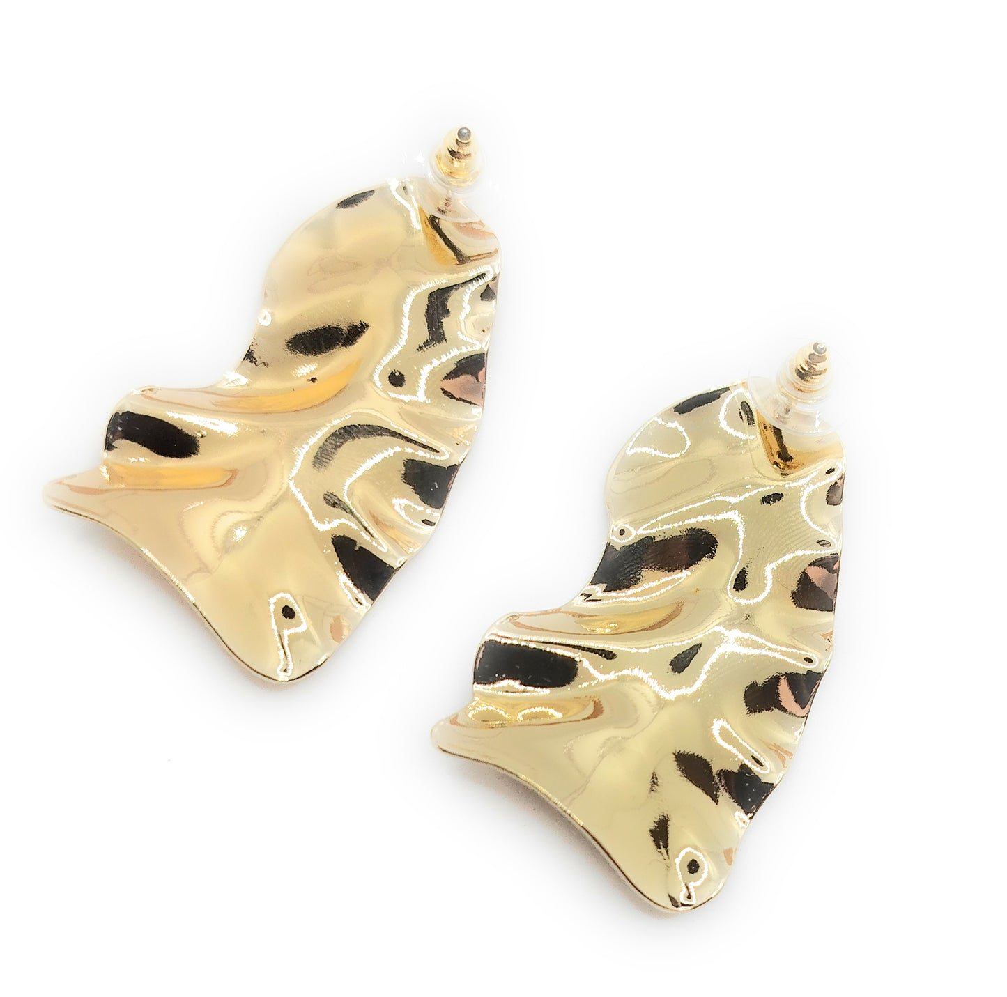 Pendientes dorados largos · Oro Brillo