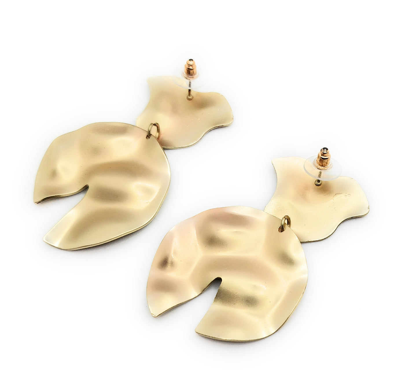 Pendientes dorados largos · Oro Mate