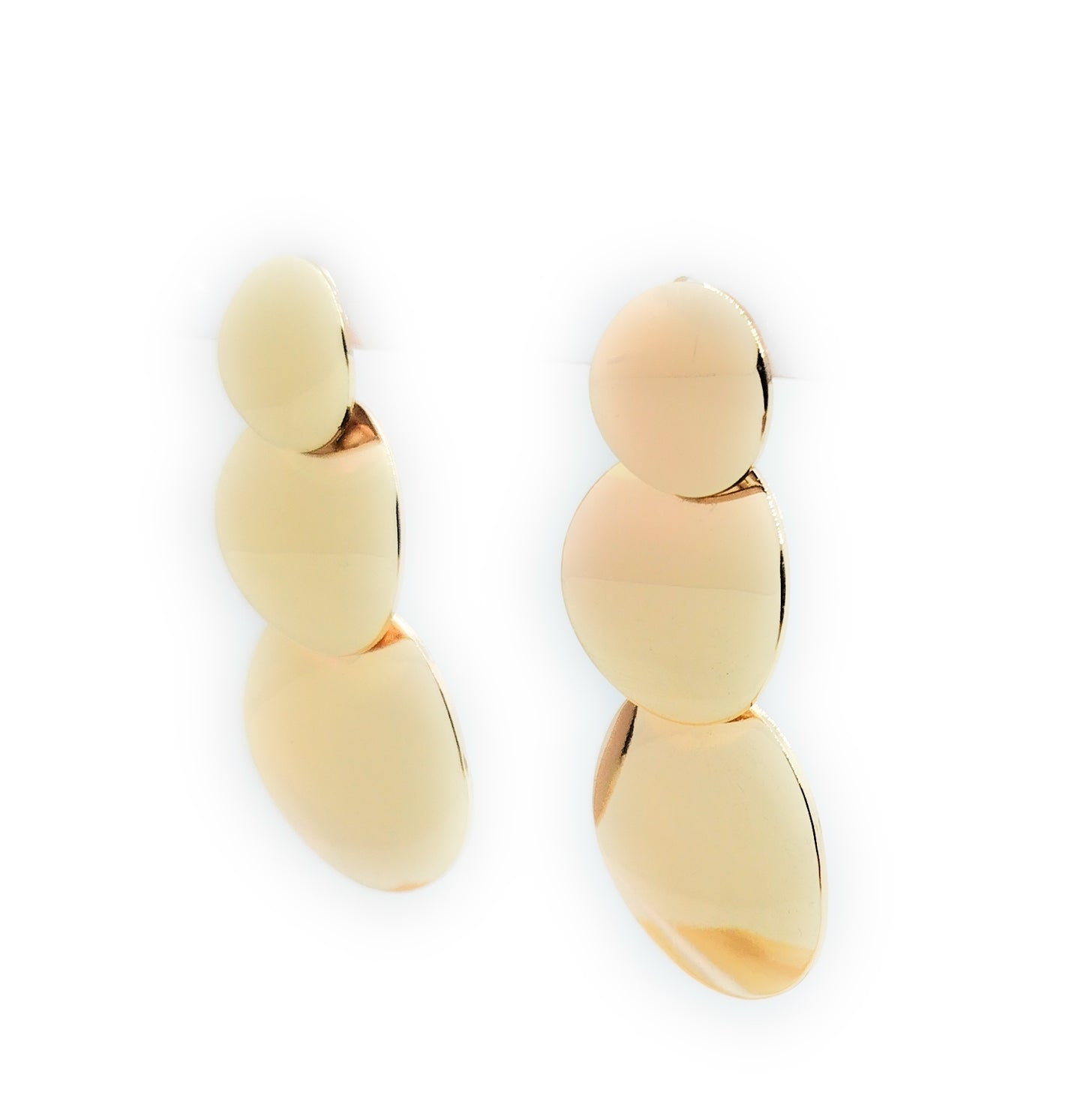 Pendientes dorados largos · Triple Oro Brillo (últimas unidades!)