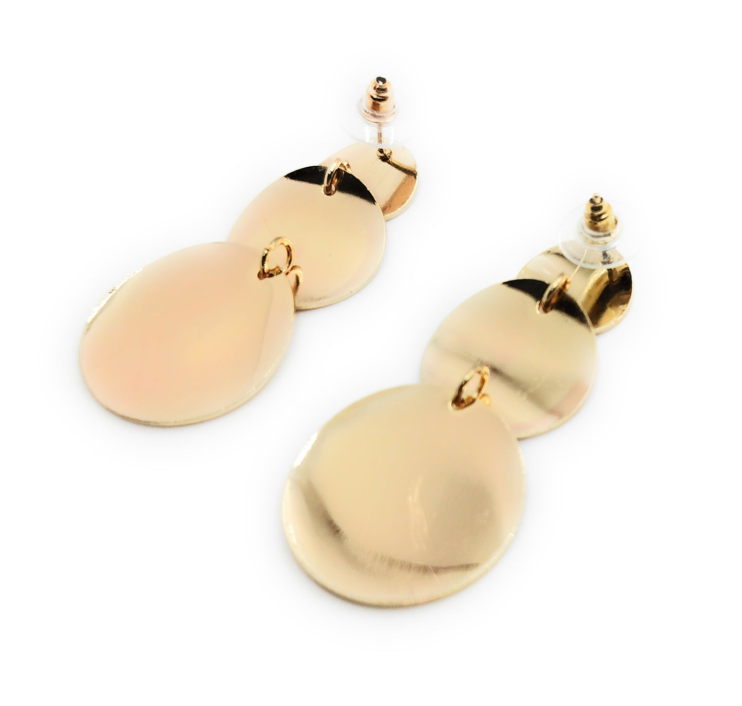Pendientes dorados largos · Triple Oro Brillo (últimas unidades!)
