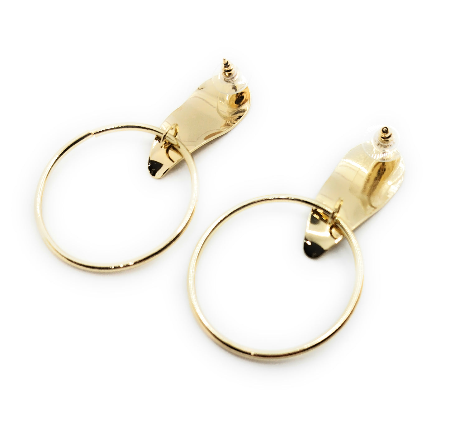 Pendientes dorados · Aro Oro Brillo