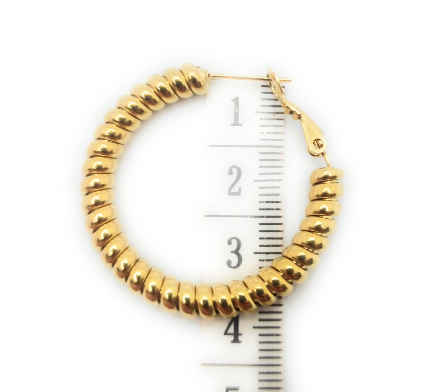 Pendientes Aro Dorados Gallonados · Diseño moderno y de tendencia