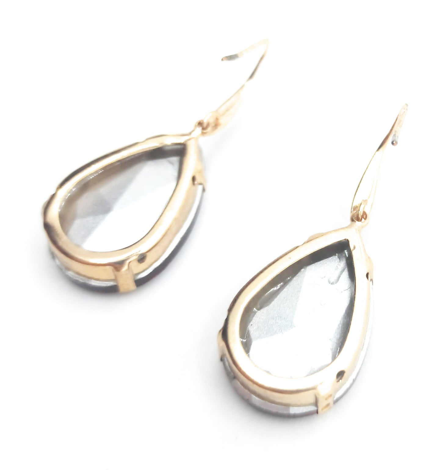 Pendientes Largos de Cristales de Colores XL · Lágrima Rojo Rubí