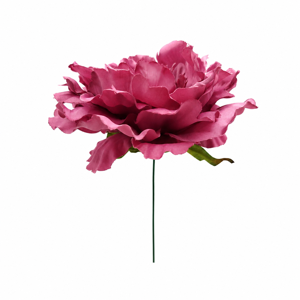 Flor Flamenca Peonía Grande para Pelo · Malva Ahumado Ø17 cm