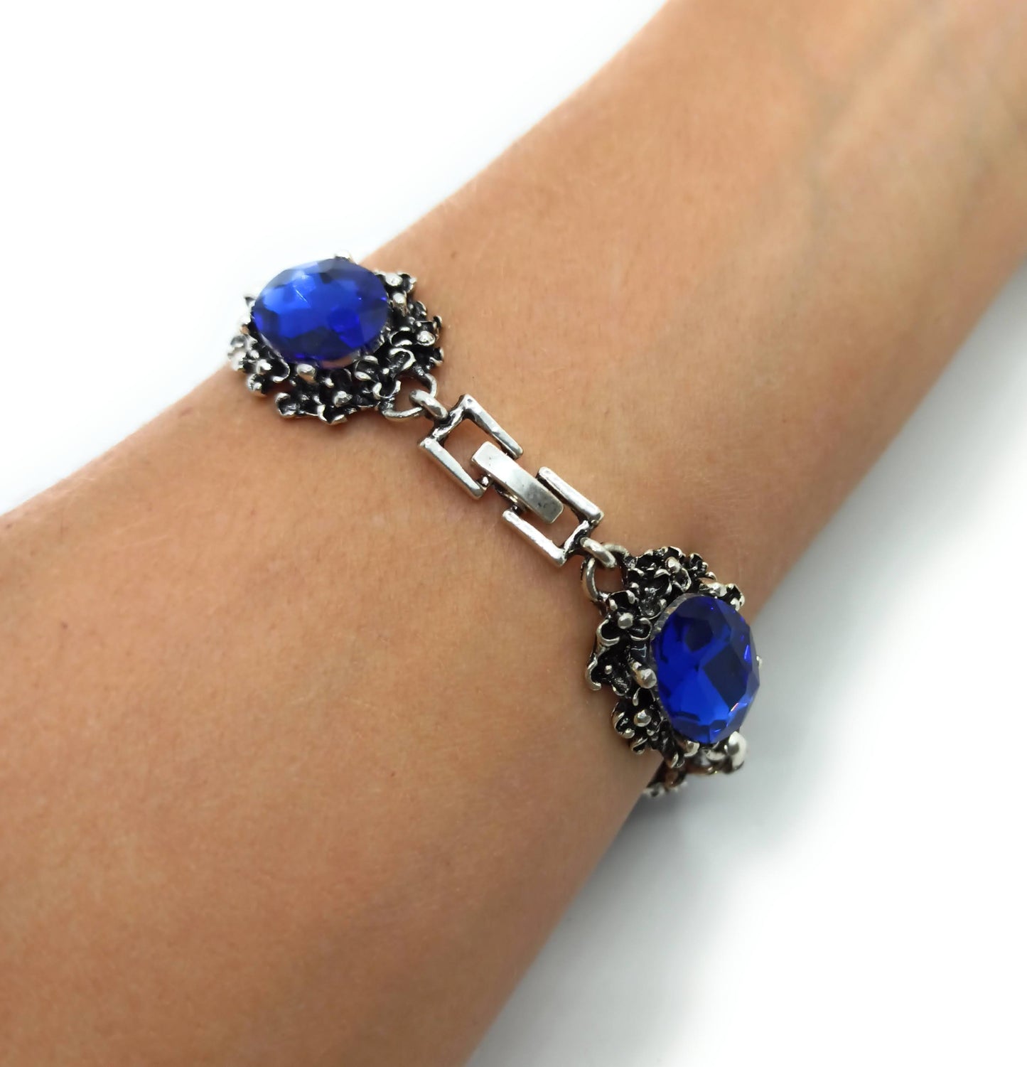 Pulsera Cristales · Azul