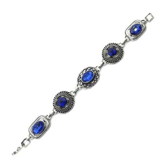 Pulsera Cristales · Azul