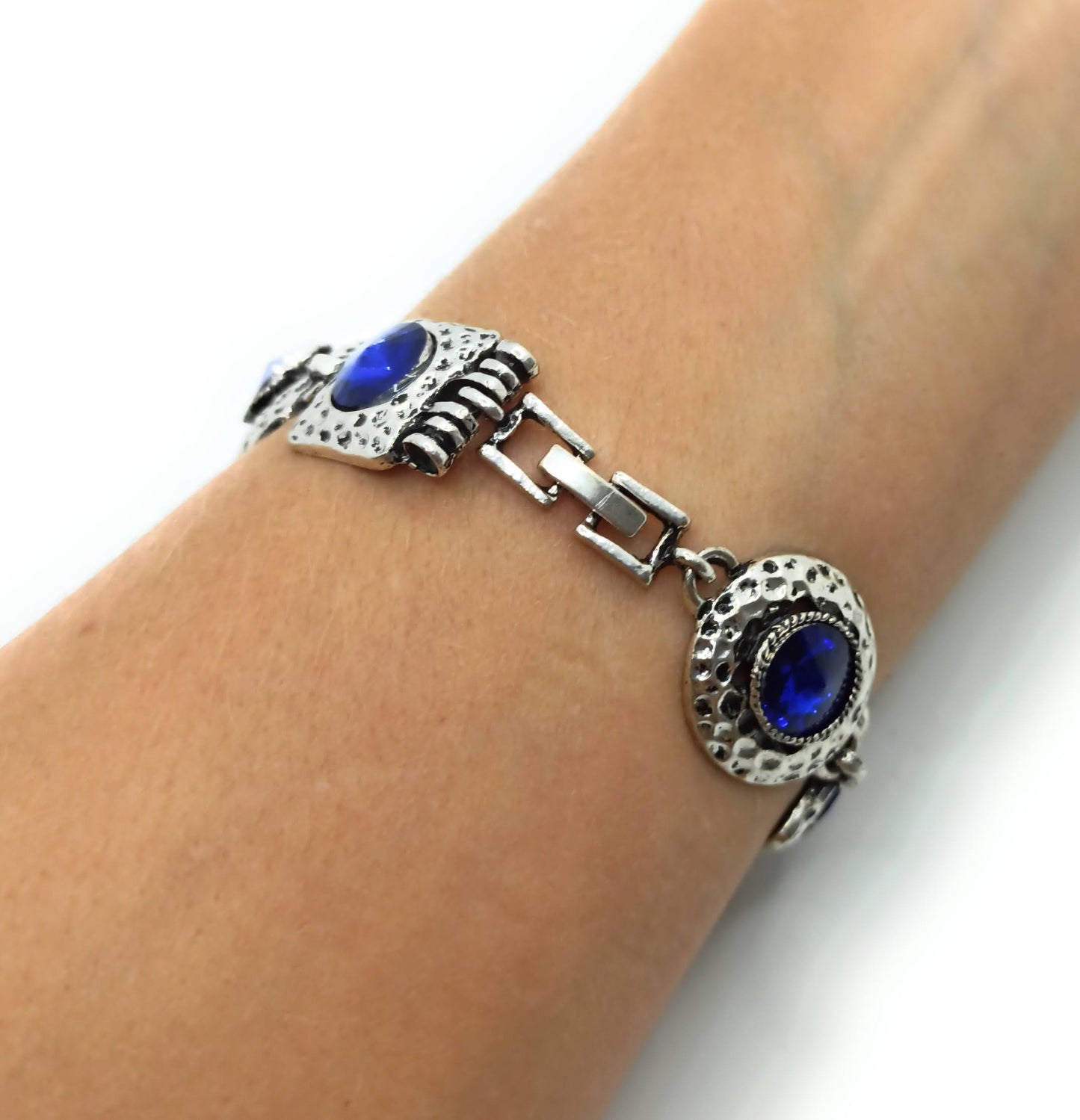Pulsera Cristales · Azul
