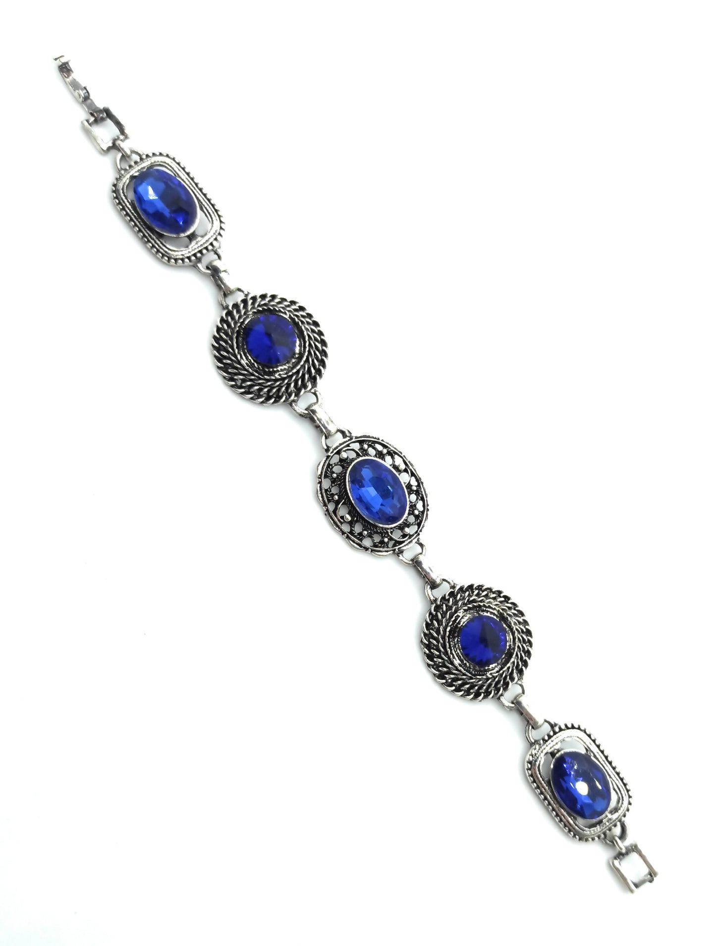 Pulsera Cristales · Azul