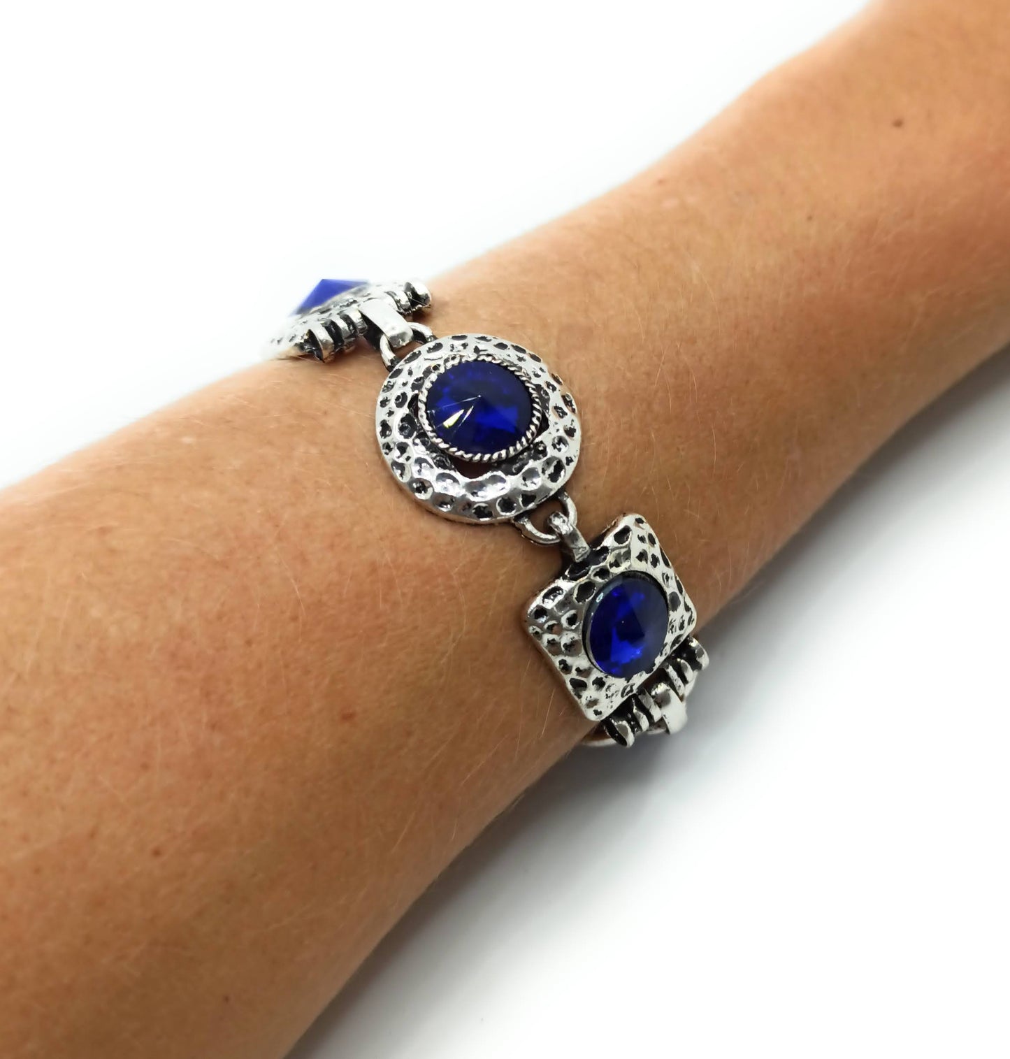Pulsera Cristales · Azul