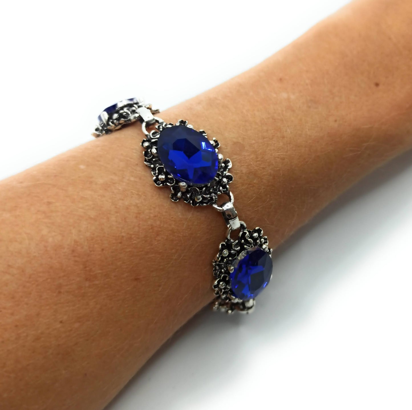 Pulsera Cristales · Azul