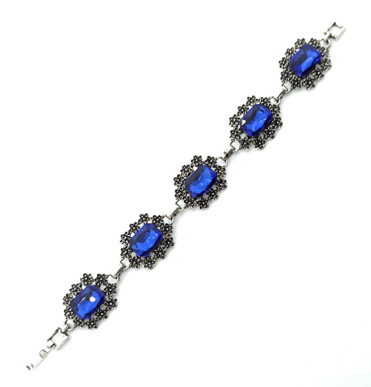 Pulsera Cristales · Azul
