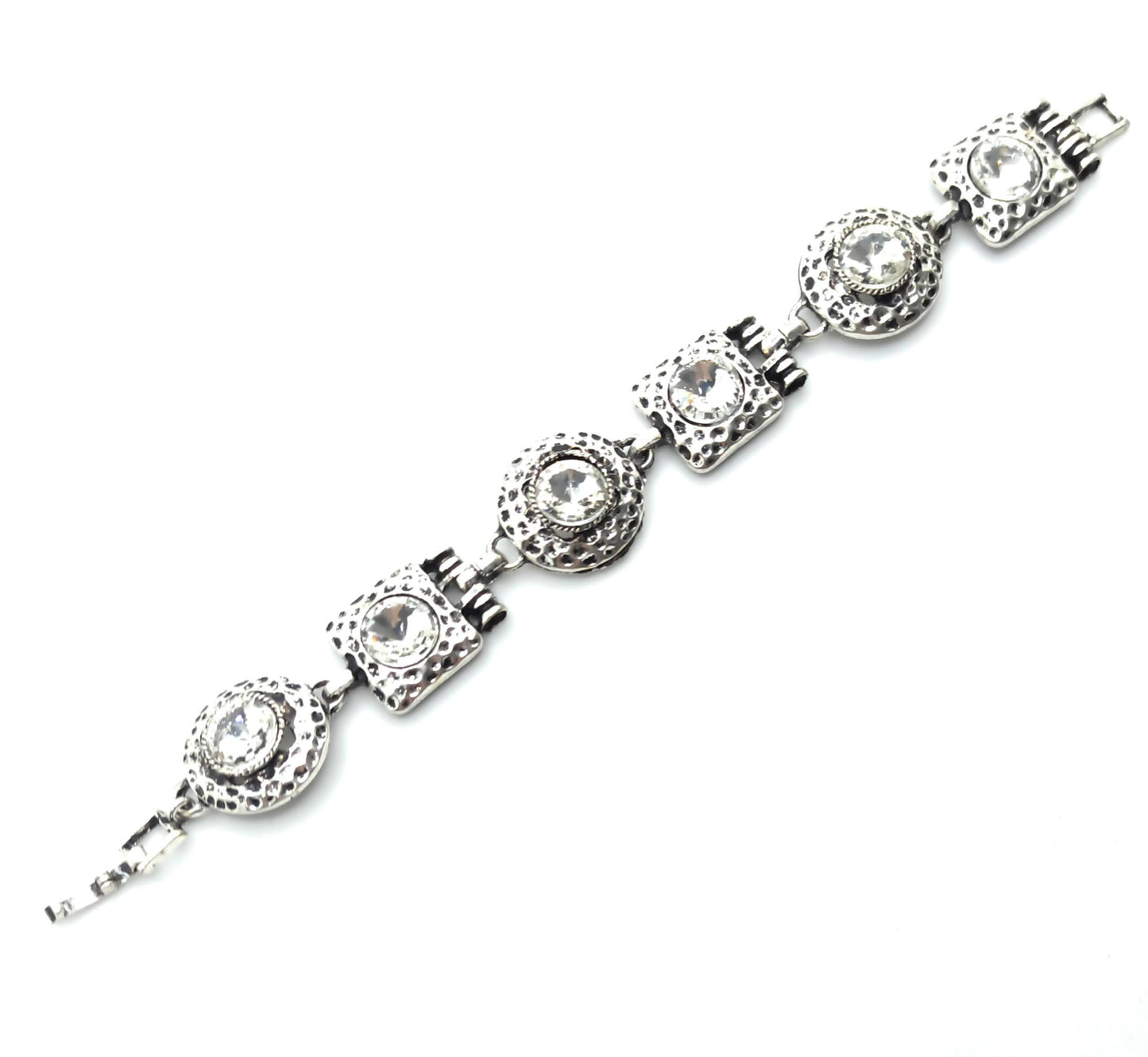 Pulsera Cristales · Blanco