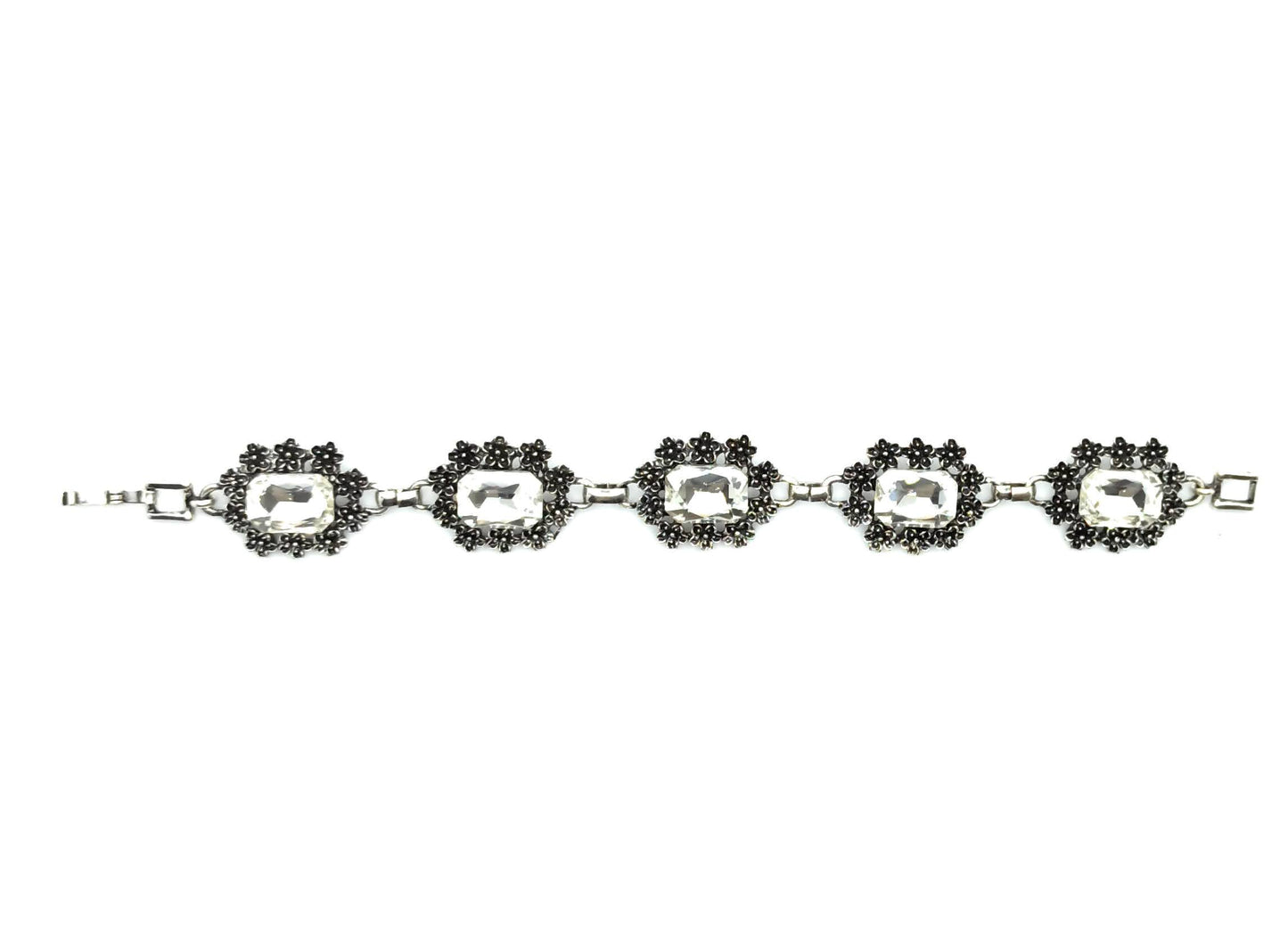 Pulsera Cristales · Blanco