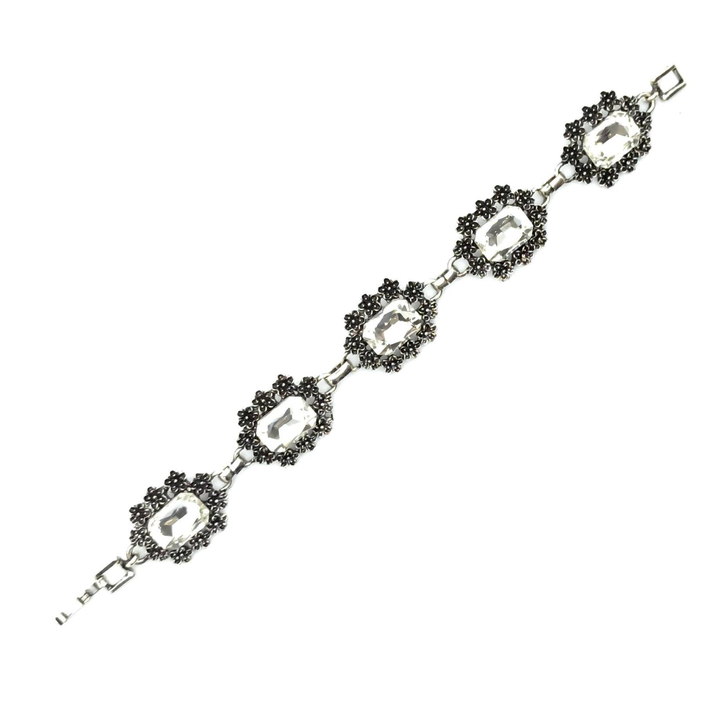 Pulsera Cristales · Blanco