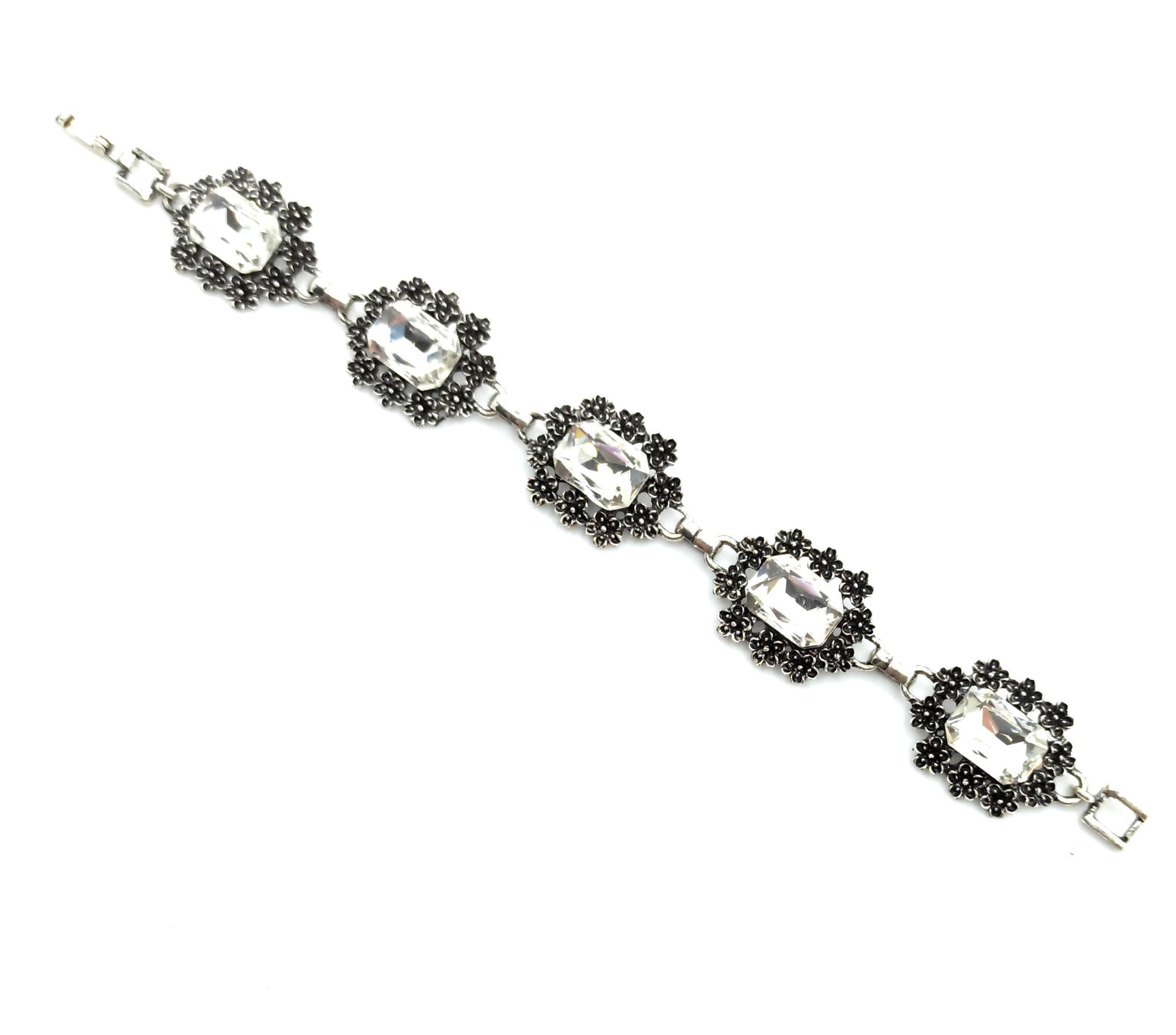 Pulsera Cristales · Blanco