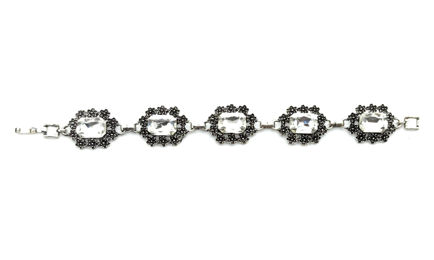 Pulsera Cristales · Blanco