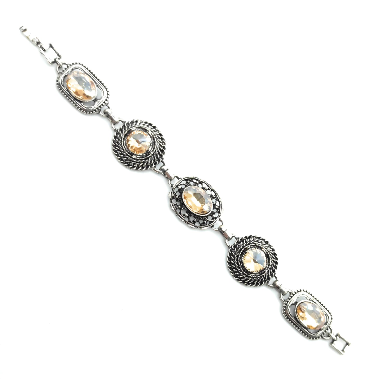 Pulsera Cristales · Marfil