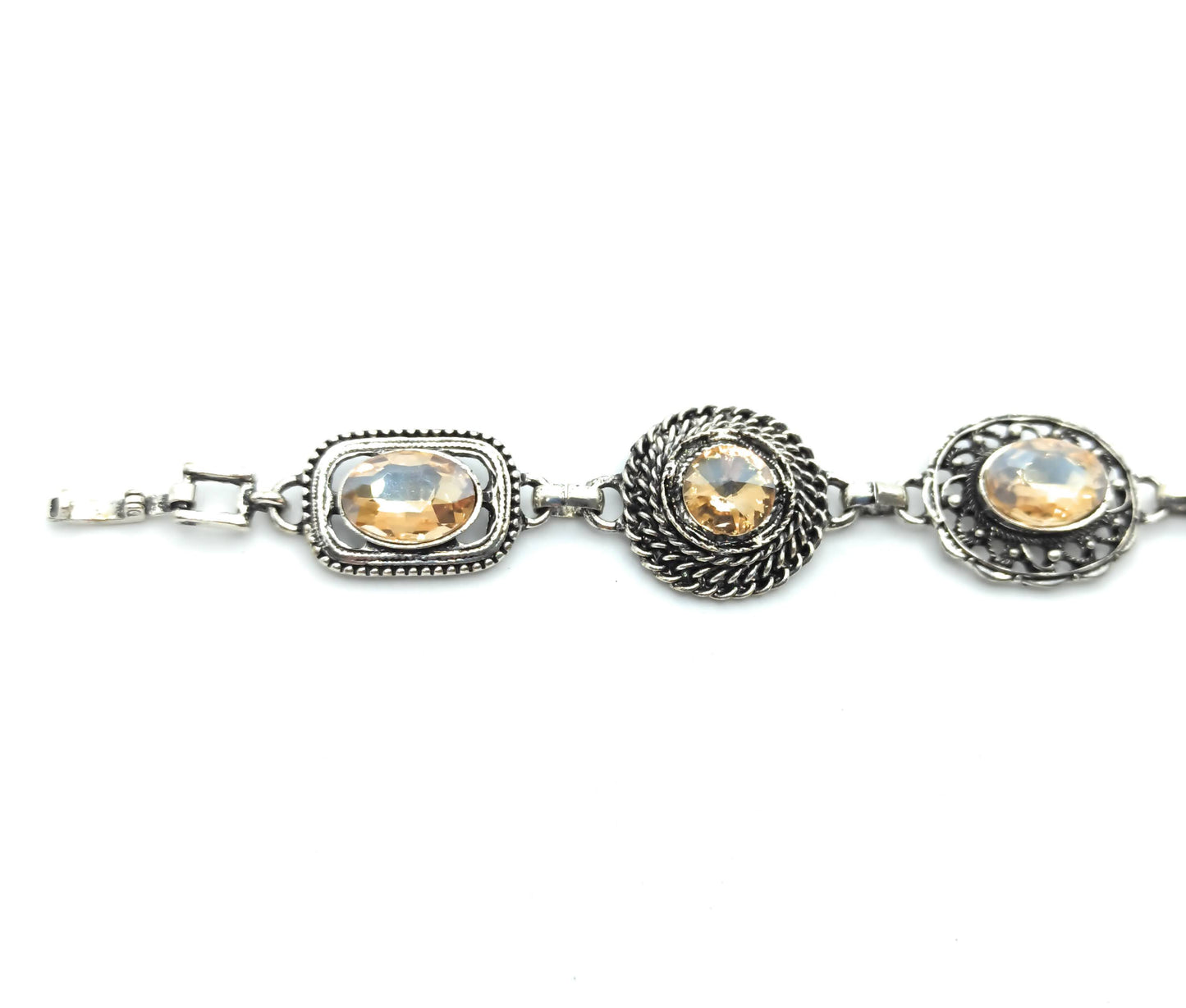 Pulsera Cristales · Marfil