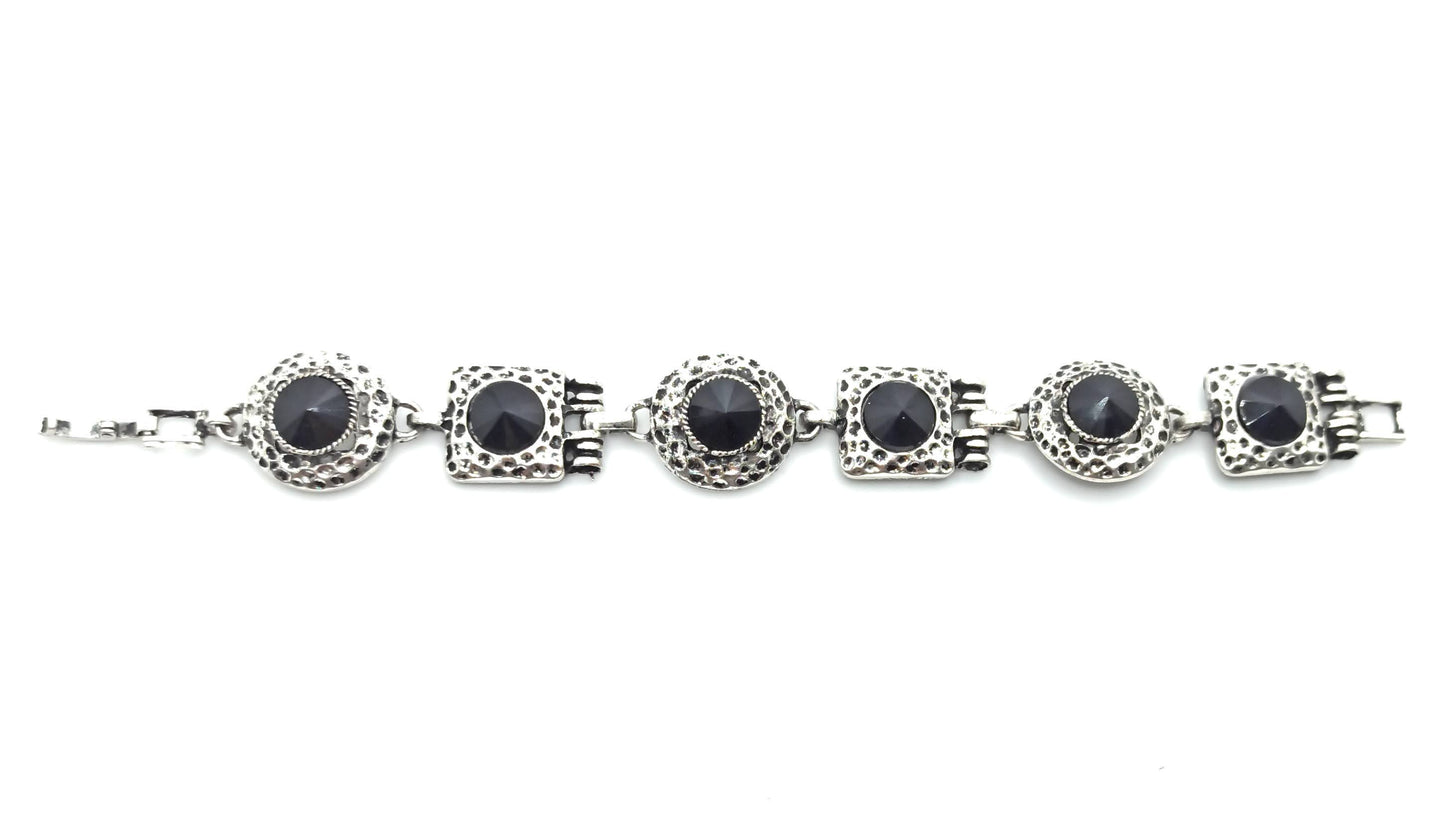 Pulsera Cristales · Negro
