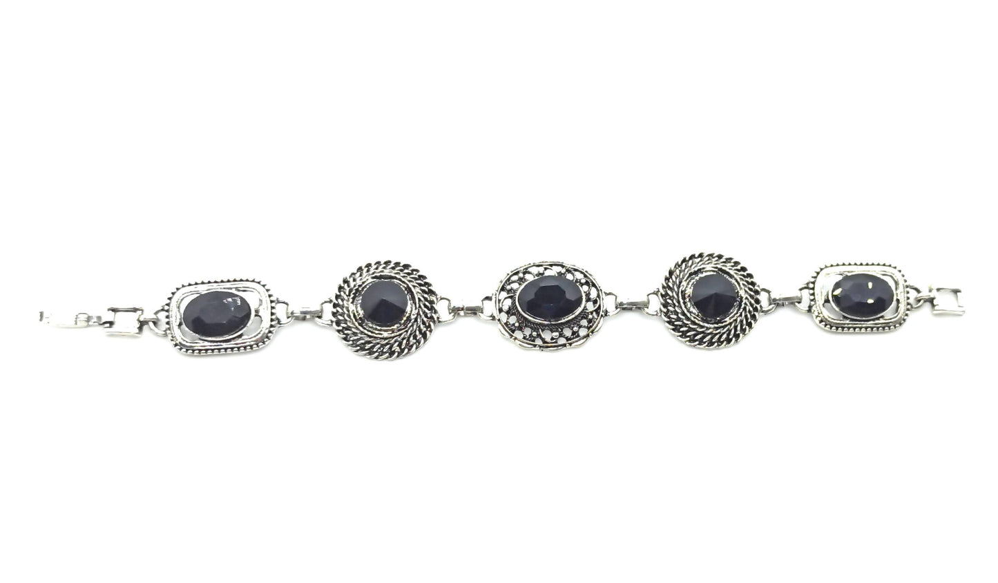 Pulsera Cristales · Negro