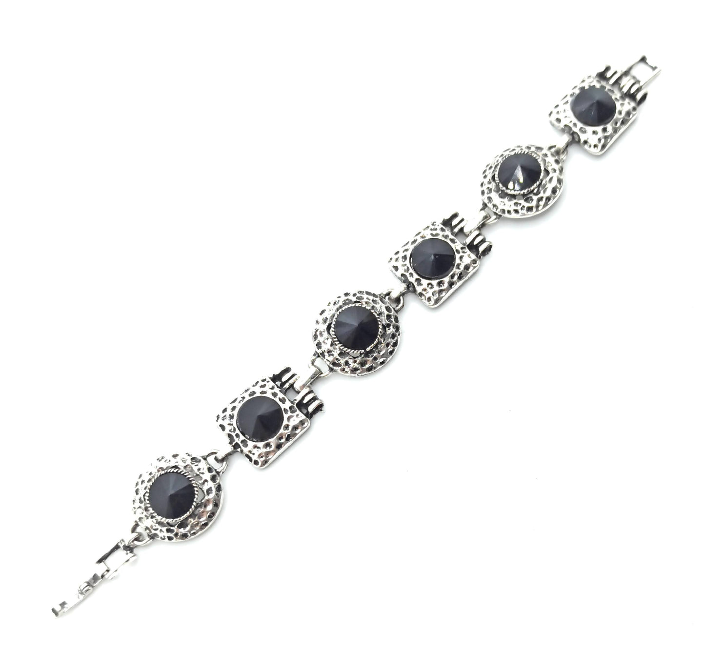 Pulsera Cristales · Negro