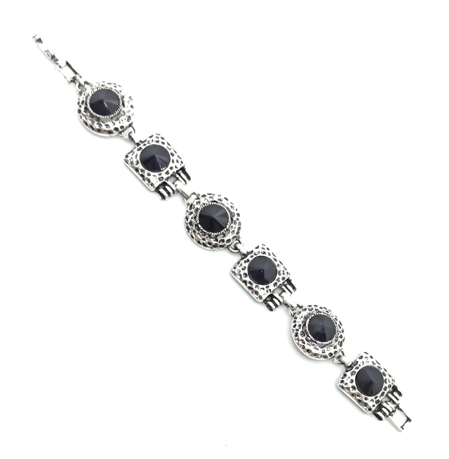 Pulsera Cristales · Negro