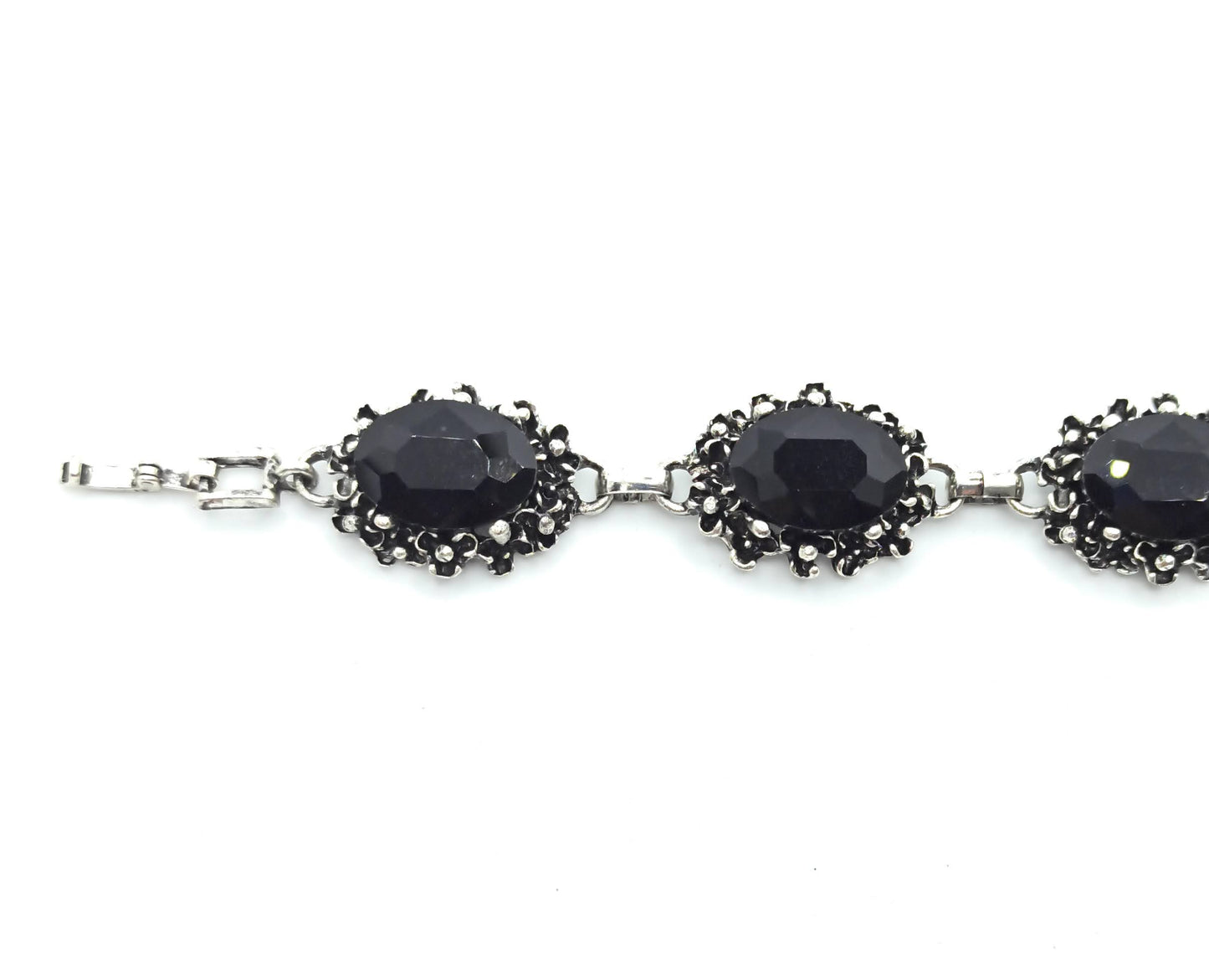 Pulsera Cristales · Negro