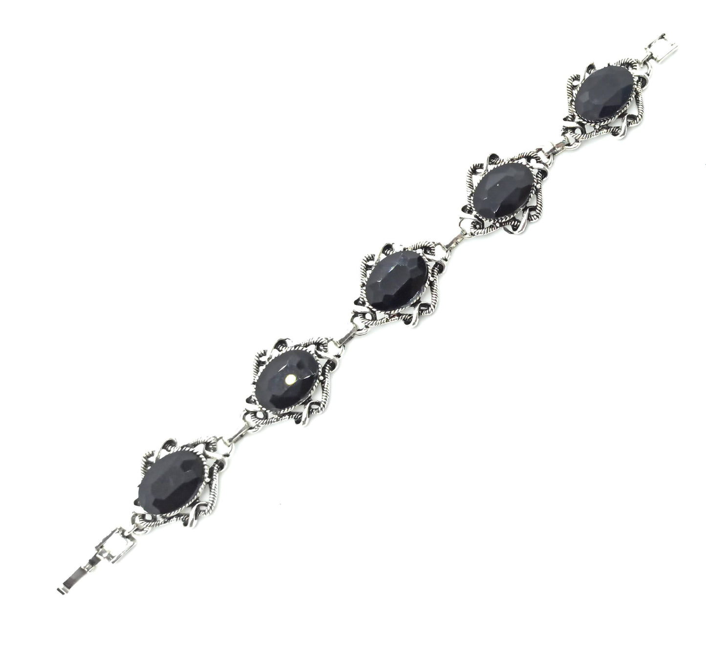 Pulsera Cristales · Negro