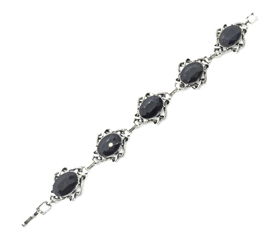 Pulsera Cristales · Negro