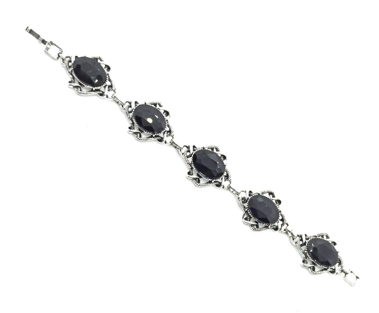 Pulsera Cristales · Negro