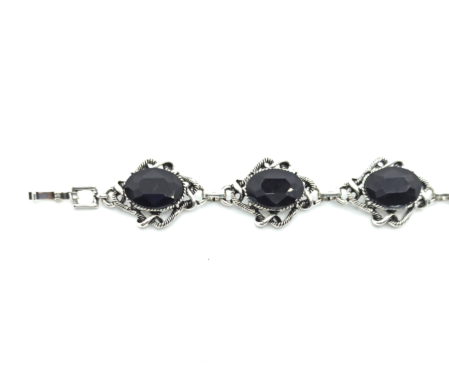 Pulsera Cristales · Negro