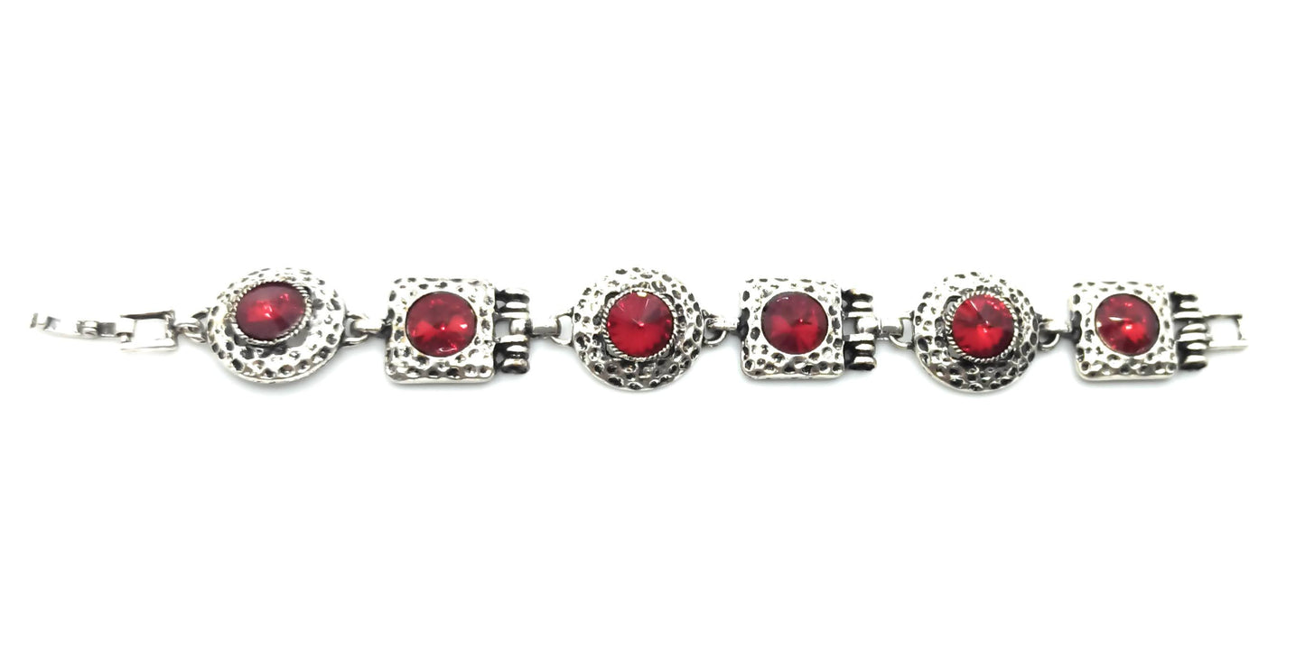 Pulsera Cristales · Rojo