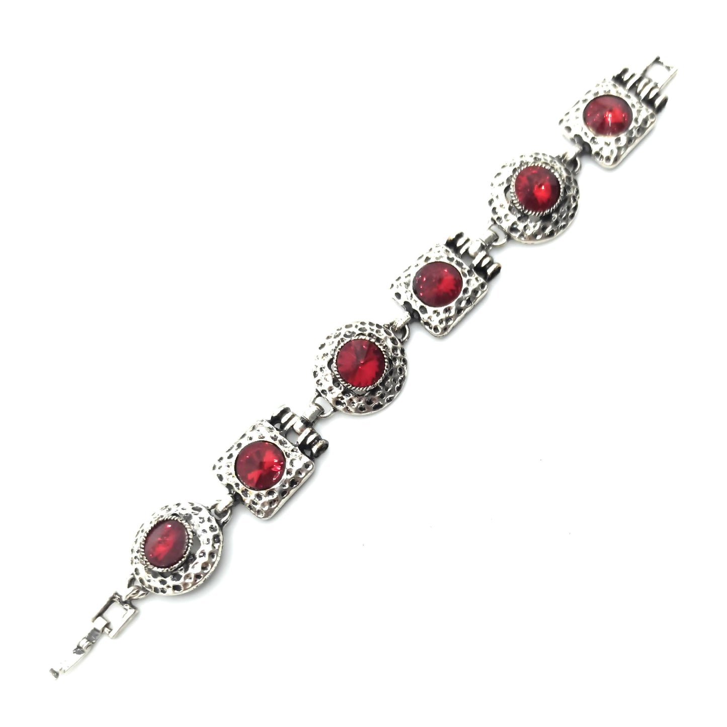 Pulsera Cristales · Rojo