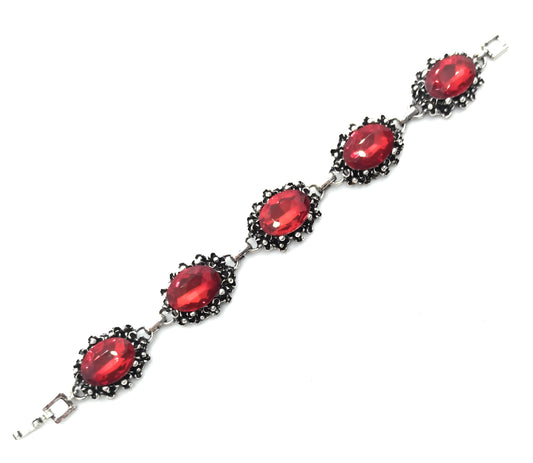 Pulsera Cristales · Rojo