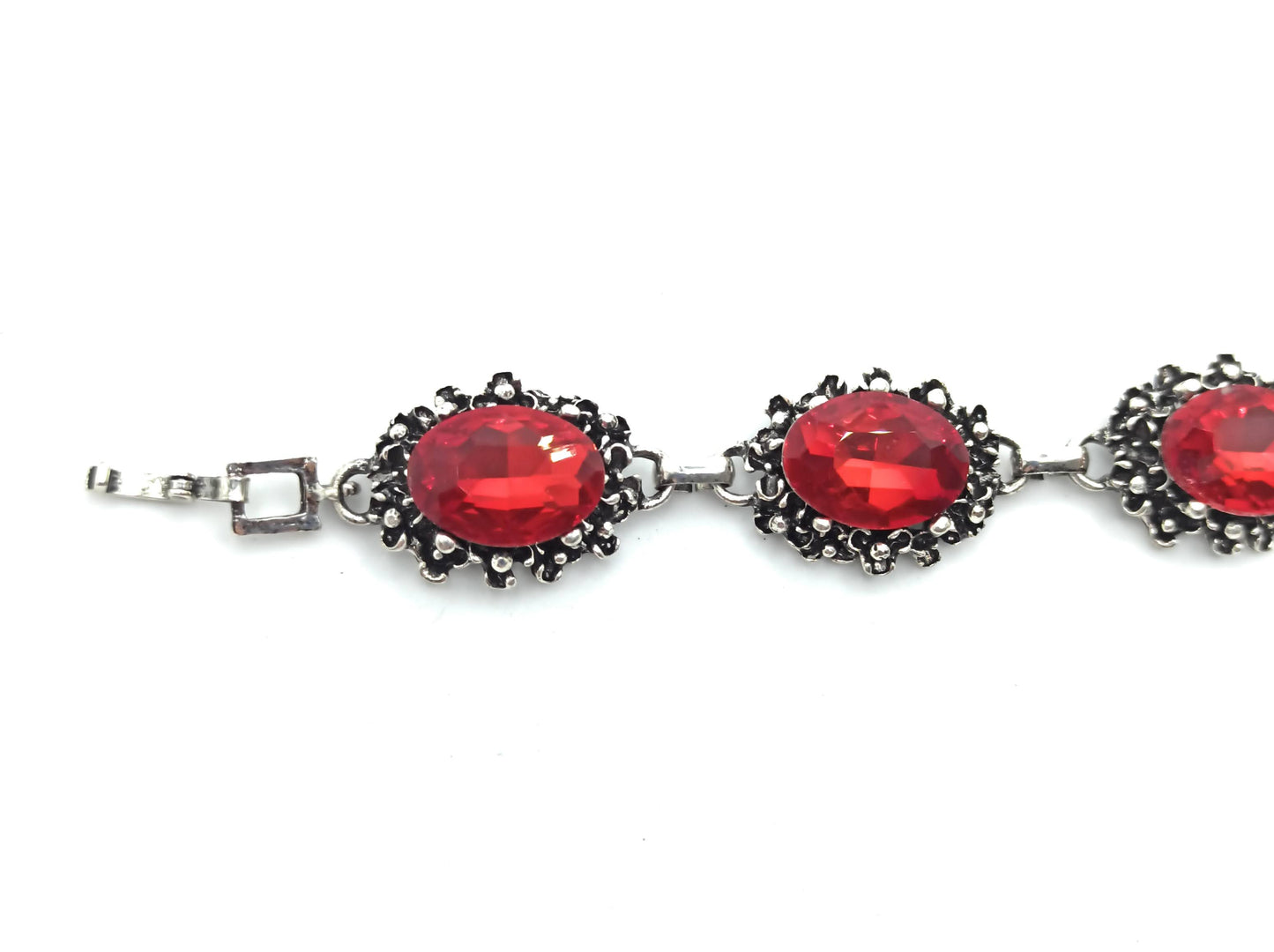 Pulsera Cristales · Rojo