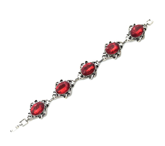 Pulsera Cristales · Rojo