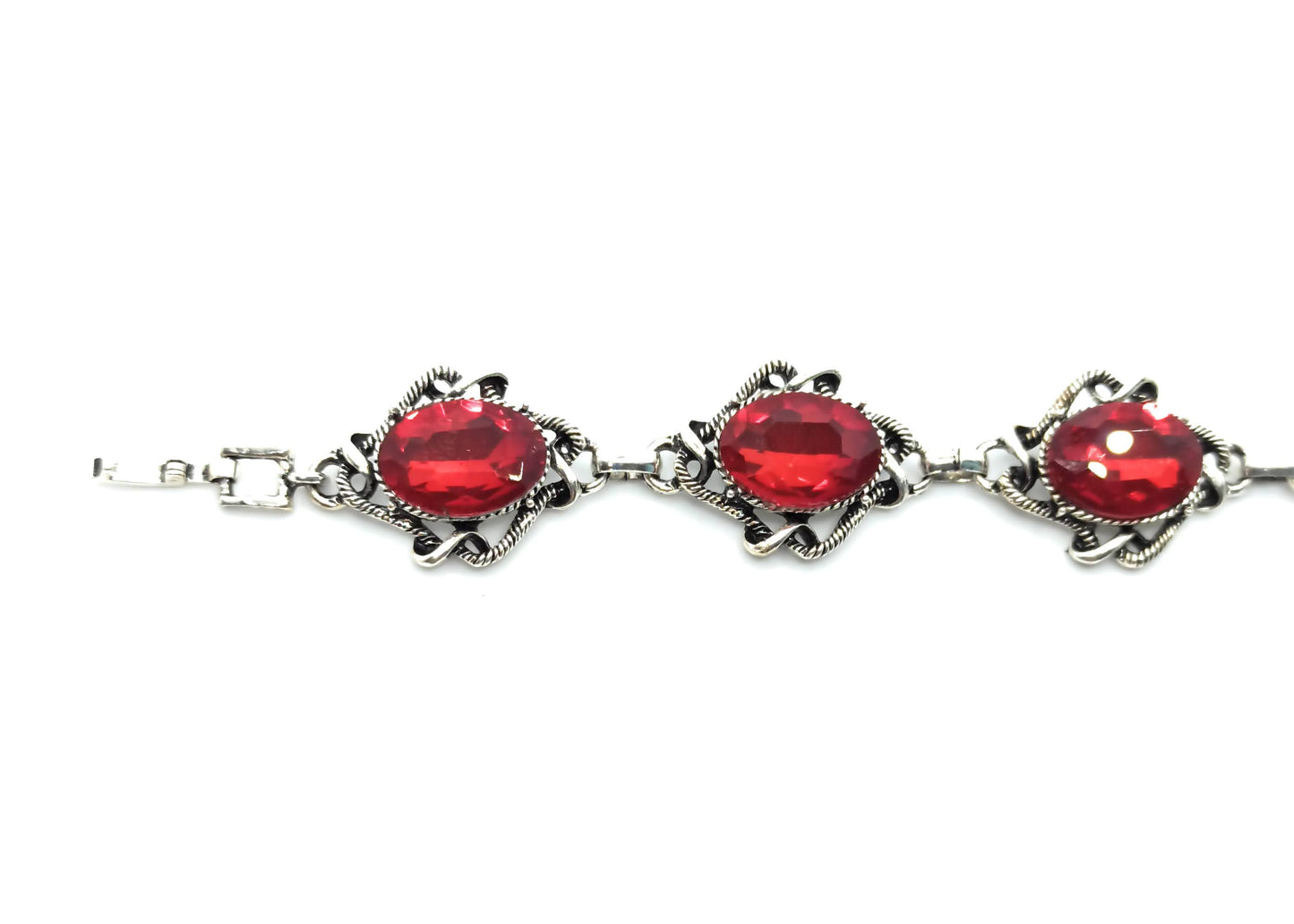 Pulsera Cristales · Rojo