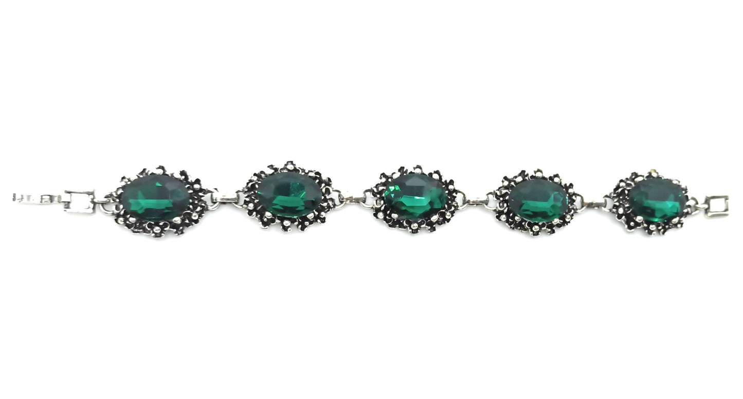 Pulsera Cristales · Verde Esmeralda (últimas unidades!)