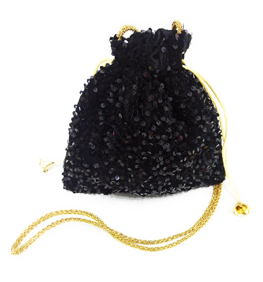 Saco Bolso De Mano de Fiesta · Lentejuelas Negro (última unidad!)