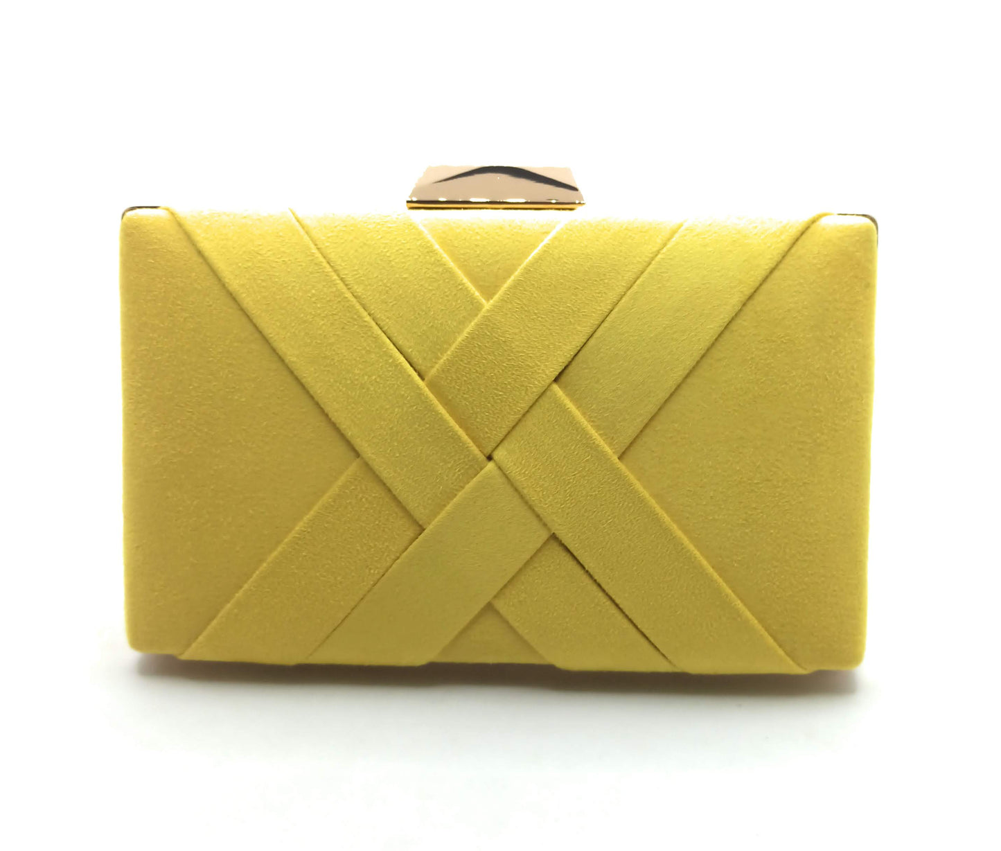 Cartera De Mano Bolso Fiesta · Cruzado Ante Amarillo