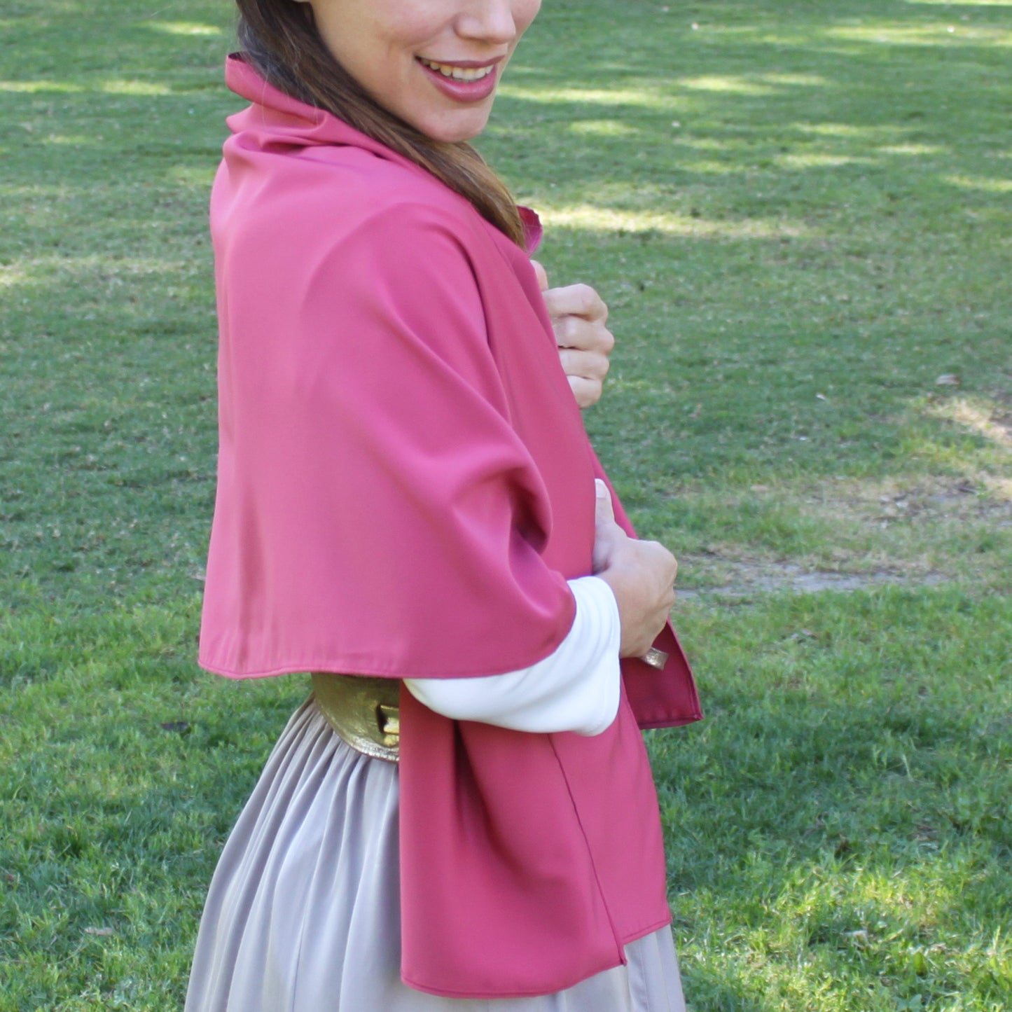 Chal de Fiesta Crepe de Seda – Elegancia Artesanal Hecha en Sevilla · Burdeos (50x150cm) última unidad!