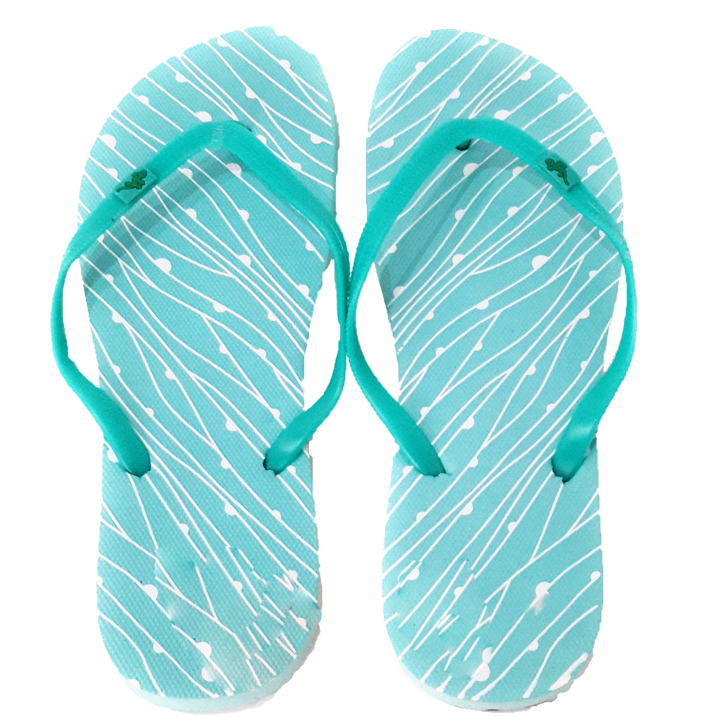 Chanclas de Mujer · Líneas Turquesa T.36-T.40