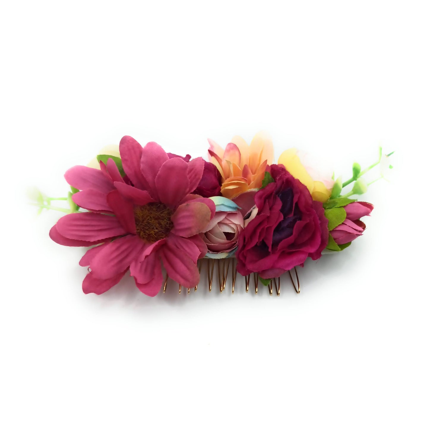 Peineta Floral Flamenca Bodas Fiestas · Multicolor (última unidad!)