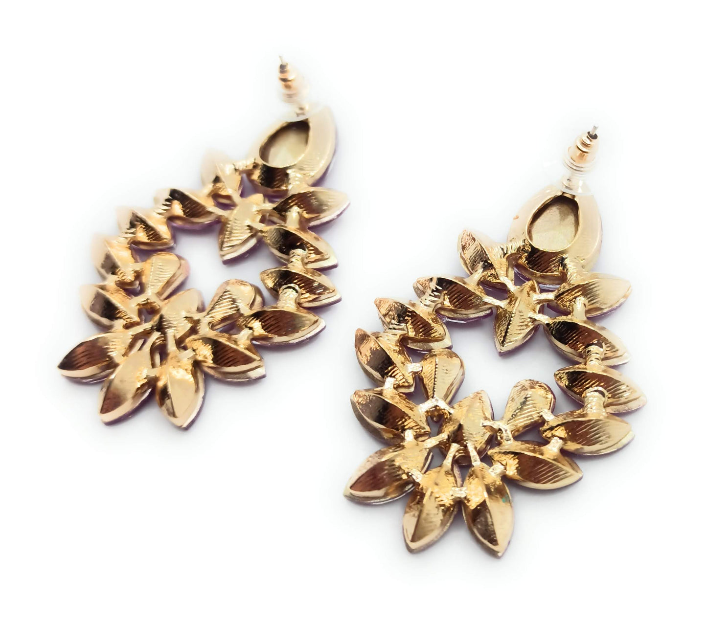 Pendientes Grandes Cristales · Buganvilla (últimas unidades!)