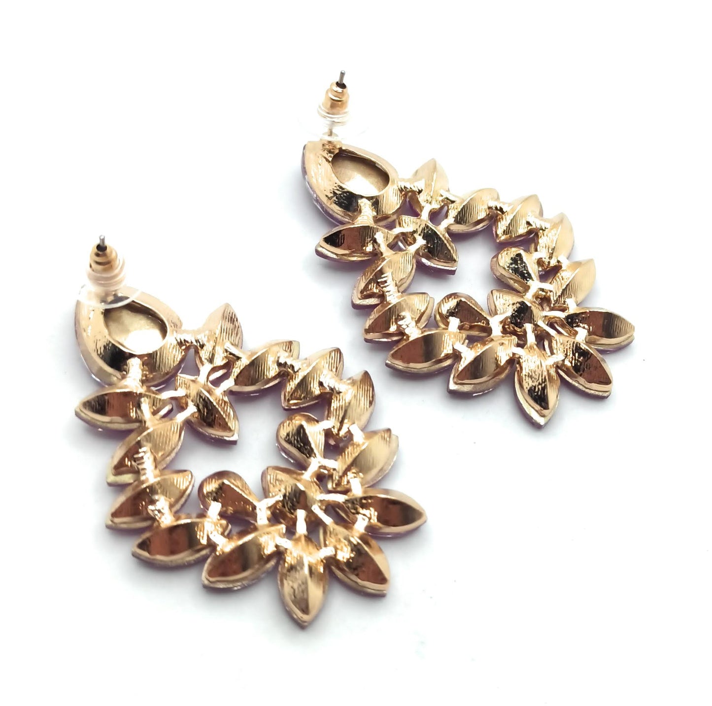 Pendientes Grandes Cristales · Buganvilla (últimas unidades!)