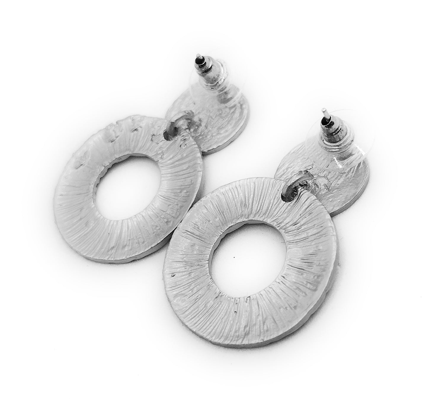 Pendientes dorados pequeños mujer y niña · Redondo Plata Mate