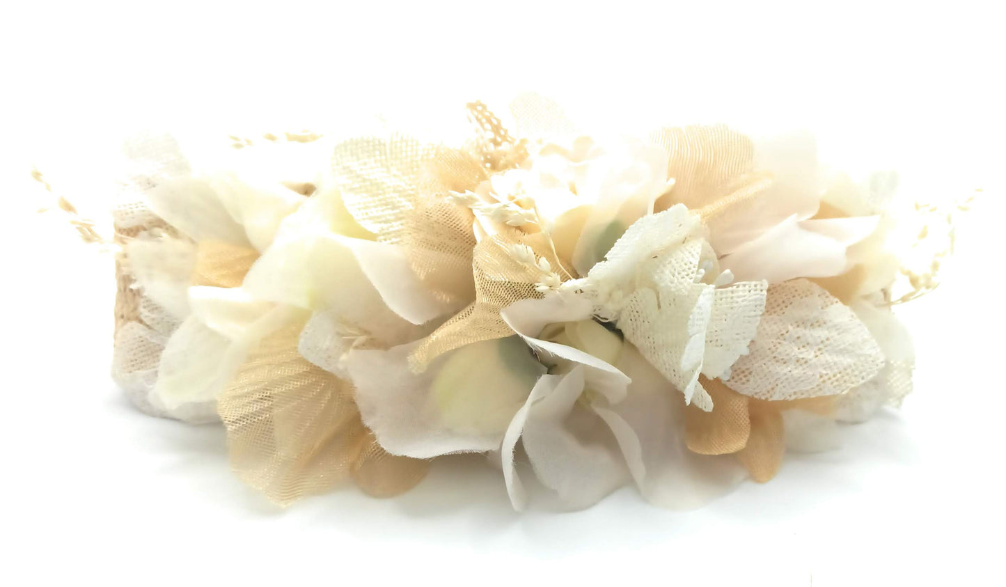 Cinturón de Flores · Rafia Crema